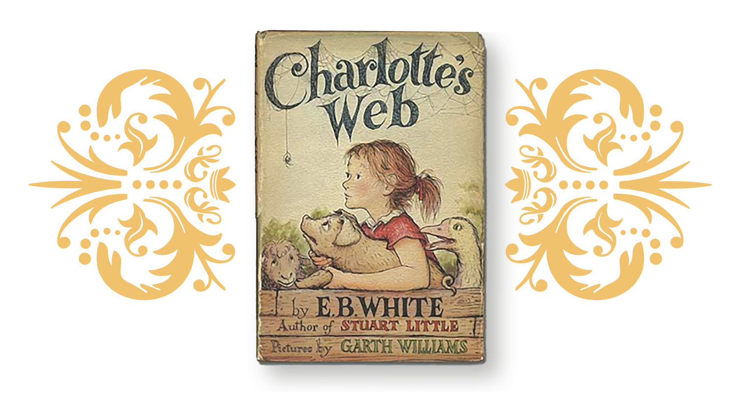   Charlotte’s Web , cover by Garth Williams, via Wikipedia 