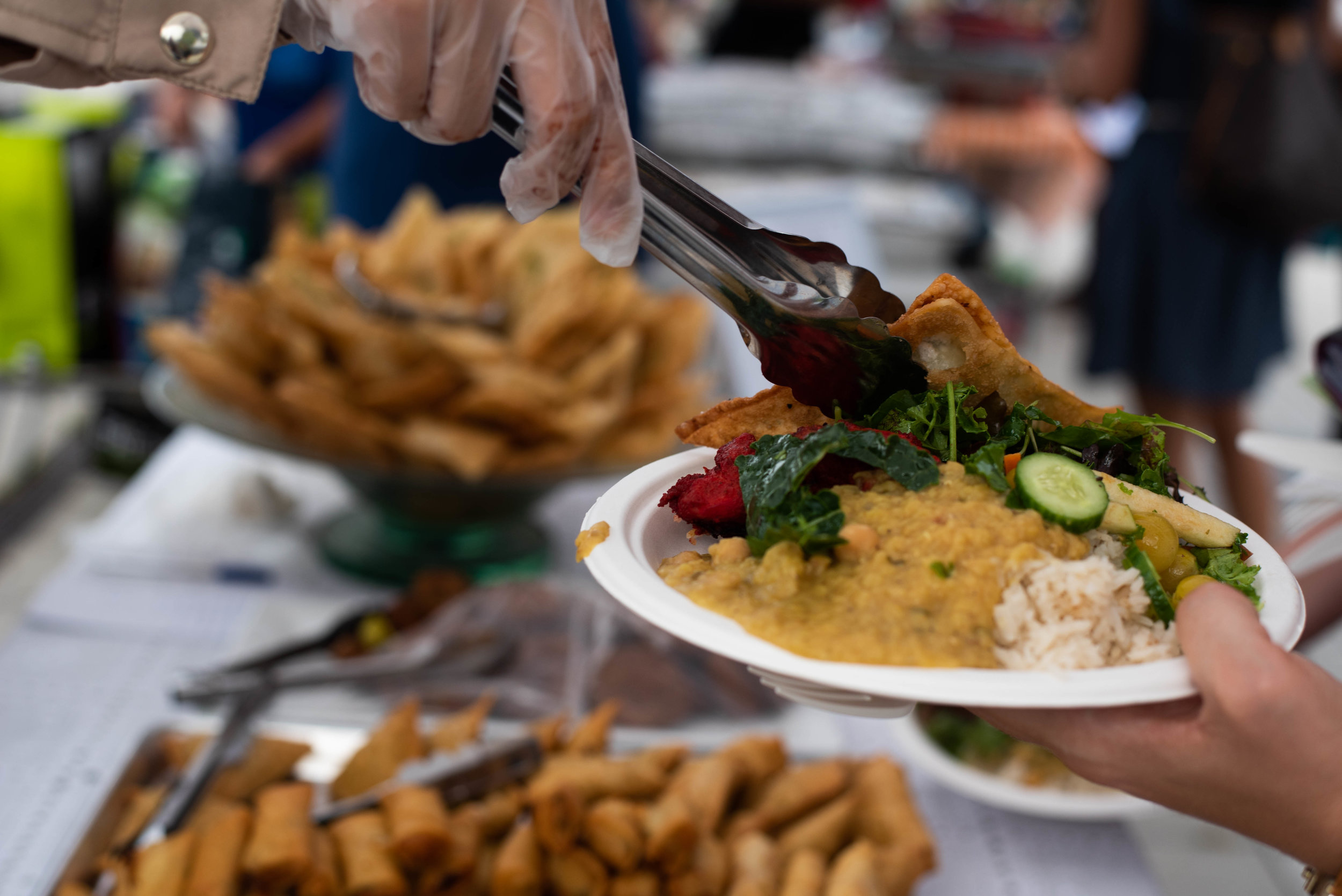 Potato Bolani in the Park